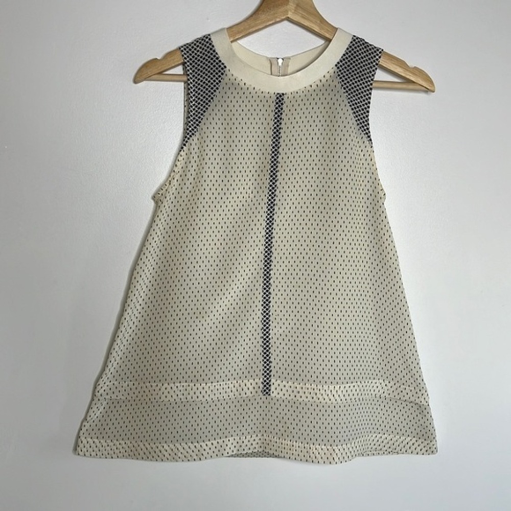 Madewell silk sleeveless tunic top, size XS